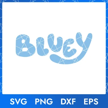 Bluey Logo Svg, Png, Dxf, Eps