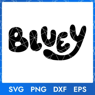 Bluey Logo Outline - Download Svg, Png, Dxf and Eps Files