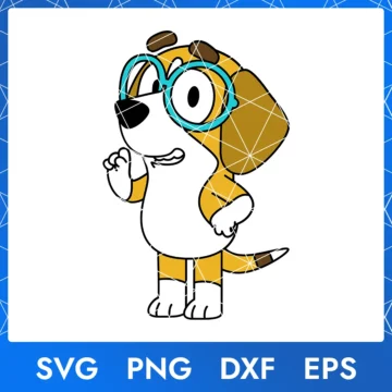 Illustration of the cartoon character Bluey Honey in digital formats SVG, PNG, DXF, and EPS, available for instant download - No.1