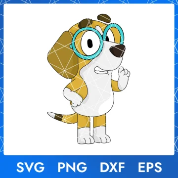 Illustration of the cartoon character Honey Bluey in digital formats SVG, PNG, DXF, and EPS, available for instant download - No.3