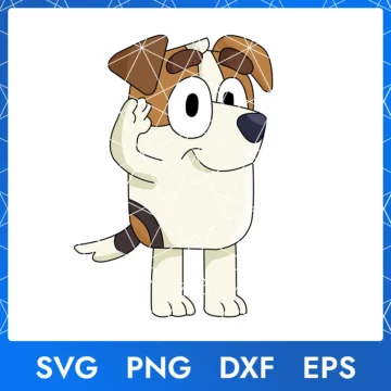 Illustration of the cartoon character Bluey Jack in digital formats SVG, PNG, DXF, and EPS, available for instant download - No.3