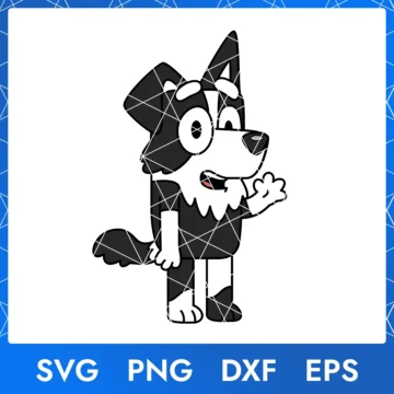Illustration of the cartoon character Mackenzie Bluey in digital formats SVG, PNG, DXF, and EPS, available for instant download - No.2