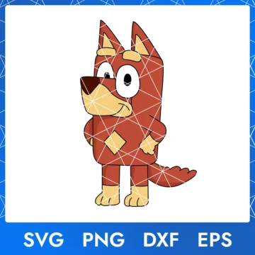 Illustration of the cartoon character Rusty Bluey in digital formats SVG, PNG, DXF, and EPS, available for instant download - No.3