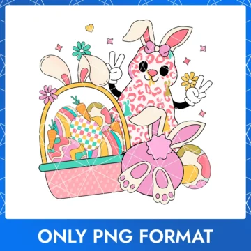 Easter Bunny Rabbit, Easter Day Sublimation, Easter Rabbit Png Image