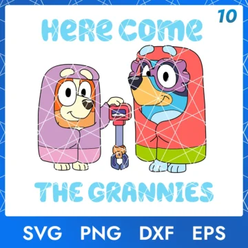 Illustration of the cartoon character Janet and Rita in digital formats SVG, PNG, DXF, and EPS, available for instant download - No.10