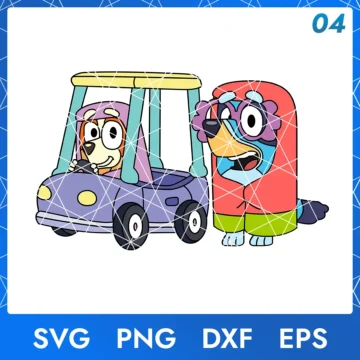 Illustration of the cartoon character Janet and Rita in digital formats SVG, PNG, DXF, and EPS, available for instant download - No.4