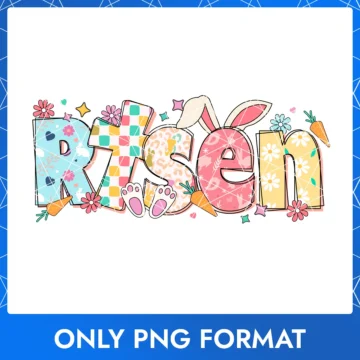 Risen Easter Bunny Rabbit Clip Art, Happy Easter Day, Happy Easter Funny Images