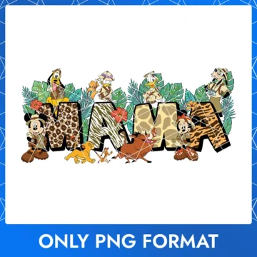 Disney Animal Kingdom Mama PNG – Celebrate Mother's Day with this Disney Animal Kingdom design in PNG format.