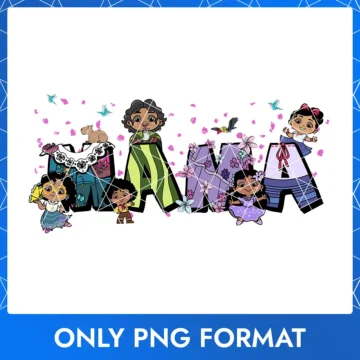 Encanto Mama PNG clipart for digital download – Disney themed mom design