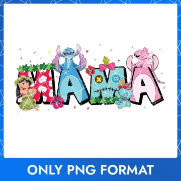 Mama Disney Lilo and Stitch PNG – cute tropical mom clipart