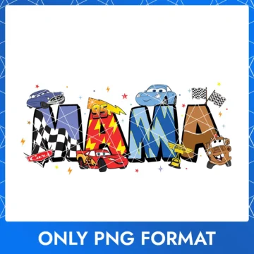 Pixar Cars Mama PNG – Lightning McQueen themed mom clipart