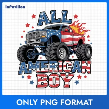 All American Boy PNG – Independence Day Cricut File | Instant Download