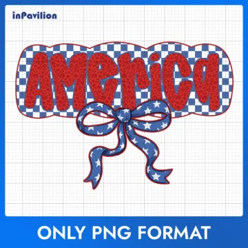 America Bow PNG – Cute Patriotic Clipart for Girls | Instantly Downloadable