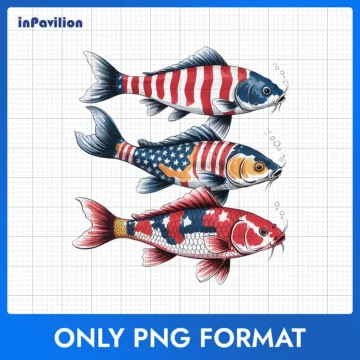America Fish PNG – Funny July 4th Sublimation File | Files for Cricut/Silhouette