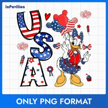 Daisy Happy Independence Day PNG - Patriotic Design | Printable Designs