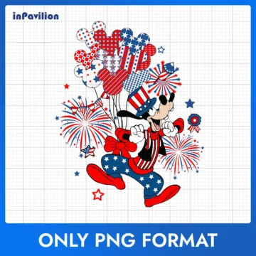 Goofy 4th of July PNG – Disney Patriotic Files | 300 DPI Resolution