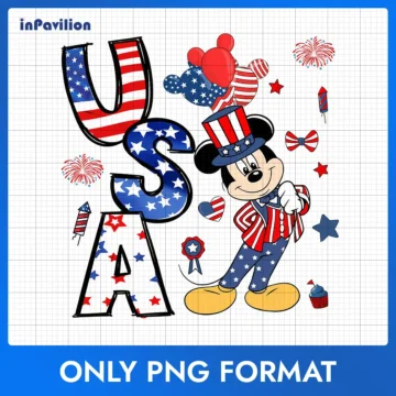 Mickey Independence Day 2025 PNG – Patriotic Design | Instant Download