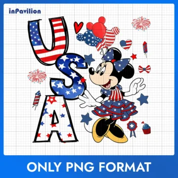 Minnie 4th of July Clipart – Independence Day Us | Cricut Cutting File