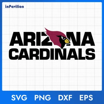 Arizona Cardinals 300 DPI transparent logo design for vinyl printing