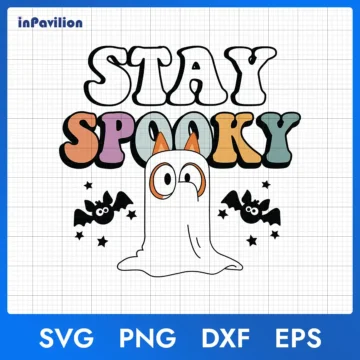 Bingo Stay Spooky Halloween SVG, Bluey Halloween SVG | Halloween Printable