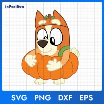 Bingo Pumpkin Halloween SVG, Bluey Halloween SVG | Halloween Printable