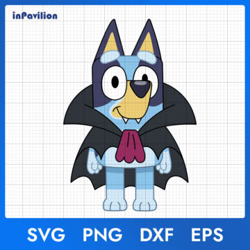 Bluey Heeler Halloween SVG | Printable File for Shirts, Mugs & Crafts