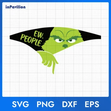 Grinch Ew People SVG | Funny Grinch Christmas Clipart