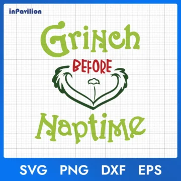 Grinch Before Naptime SVG - Christmas Cut File for Cricut & Silhouette