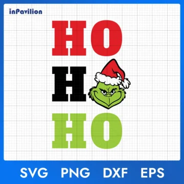 Ho Ho Ho Grinch Santa SVG - Grinch Christmas Cut File for Cricut