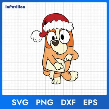 Bluey Bingo Christmas SVG - Bluey Christmas SVG Design for Cricut