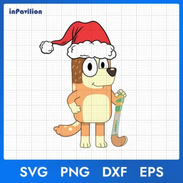 Bluey Chilli Christmas SVG | Printable & Cut File for DIY Gifts
