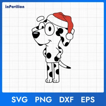 Bluey Chloe Christmas SVG - Bluey Christmas Clipart 2025
