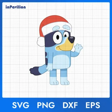 Bluey Heeler Dog Christmas SVG, Bluey Christmas Design | Digital Download