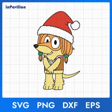 Bluey Indy Christmas SVG Printable Clipart | Instant Download