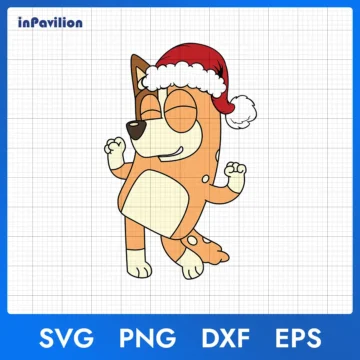 Chilli Mom Christmas SVG, Bluey Christmas SVG - Printable Designs