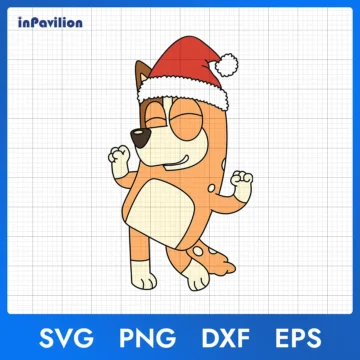 Chilli Mum Christmas SVG, Bluey Christmas SVG High Quality Vector Files