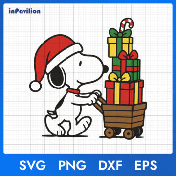 Clipart Snoopy Christmas SVG - Snoopy Christmas SVG | Instant Download