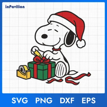 Snoopy Christmas Images SVG - Snoopy Christmas Clipart