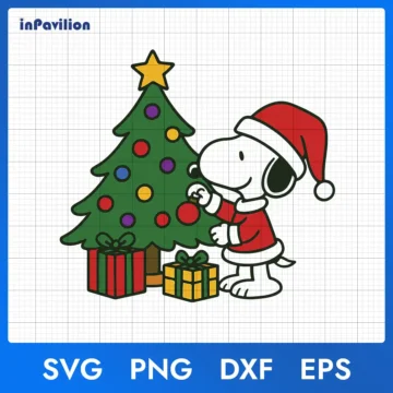 Snoopy Christmas Pictures SVG - Xmas Snoopy SVG