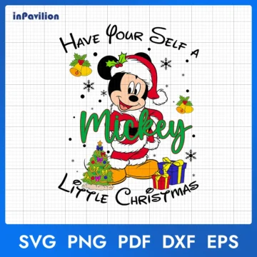 Mickey Have Your Self A Little Christmas SVG Design for Cricut