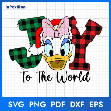 Daisy Duck Christmas Joy To The World SVG Printable Designs