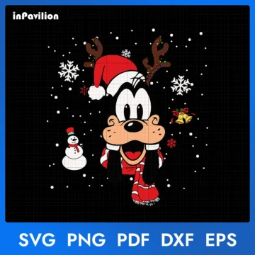 Goofy Face Christmas SVG, Disney Christmas SVG | Printable Designs