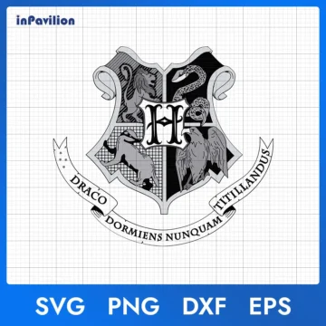 Draco Dormiens Nunquam Titillandus SVG, Harry Potter Logo SVG | Instant Download