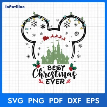 Mickey Ears Best Christmas Ever SVG, Mickey Christmas | Printable Designs