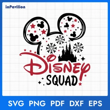 Mickey Ears Disney Squad Christmas SVG, Disney Christmas SVG | Digital Download