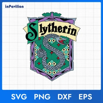 Slytherin House SVG, Slytherin Logo SVG - Printable Designs