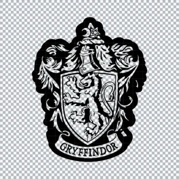 Gryffindor Crest Outline SVG, Harry Potter Logo SVG | Printable Designs
