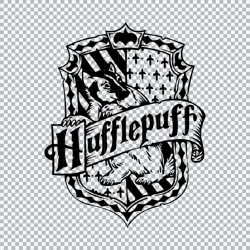 Hufflepuff Symbol Outline SVG Vector New 2026