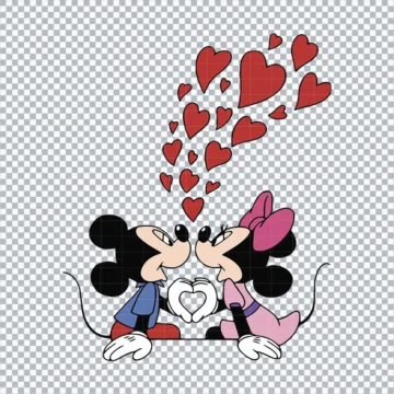 Disney Love Minnie And Mickey SVG | Sublimation Designs