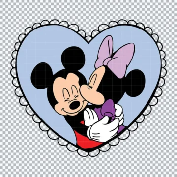 Mickey & Minnie Valentine's Day SVG | Printable Designs
